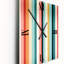 Jannat - Horloge murale rayée Mid-Century-567593174