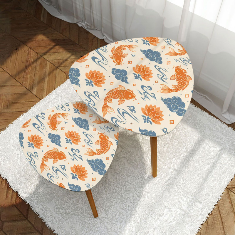 Ensemble de 2 tables basses gigognes Triangle Nesting