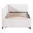 Upholstered Daybed With Twin Size Trundle In Beige Linen, No Box Spring For Space Saving Bed Linen And Trundle, Essential