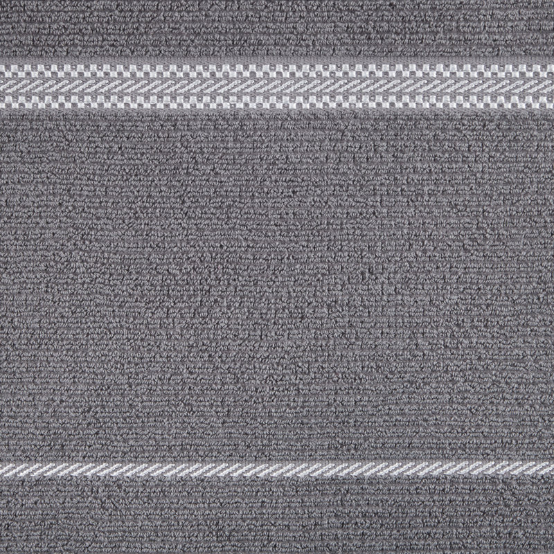 Ensemble de 6 serviettes de cuisine gaufrées Martha Stewart, lin, 16 po x 28 po, gris