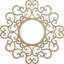 Médaillon de plafond ajouré en bois d'aulne 20 po x P 7 5/8 po x T 1/4 po Reims-63412239-63412231