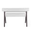 Bureau contemporain en bois gris et blanc