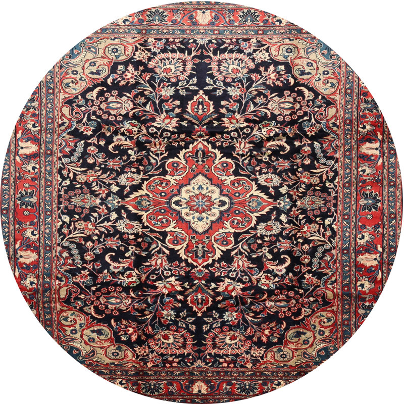 Chocklette Oriental Indoor Rug, Round 7'
