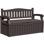Banc de rangement 80 gallons pour meubles de patio, décor de porche et sièges d'extérieur