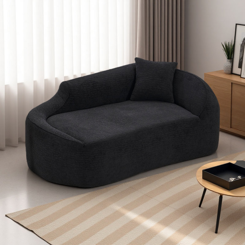 Chaise longue longue à compression Compression, Noir