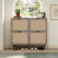 Armoire, armoire d'appoint, armoire d'entrée, armoire de rangement en bois, armoire de rangement pour chaussures 24 paires-1786433217