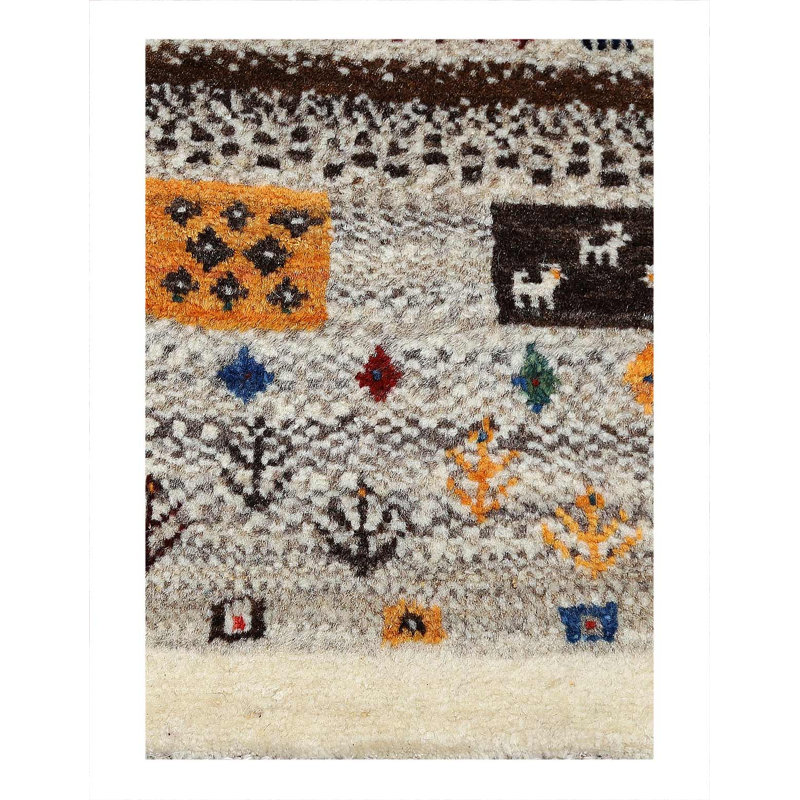 Persian hand knotted Gabbeh Loribaft 2'X 3'4"