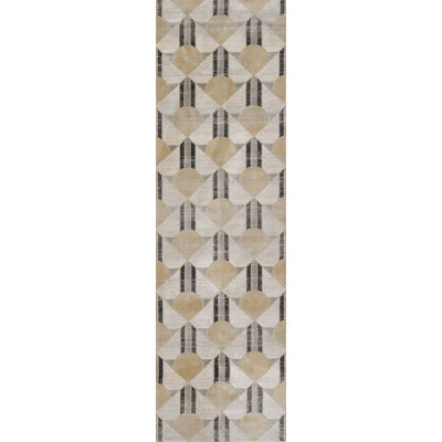 Tapis gris anthracite en polyester Solage