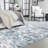 Transitional Koru Area Rug Blue Color-71264440