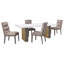 Chaise d'appoint rembourrée en velours Ferah-1526107655