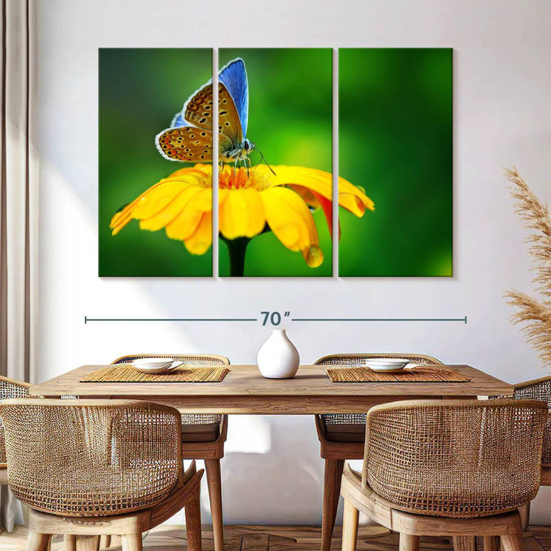 Splendeur papillon bleu Brampt, H 42 po x l 65 po