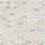Auralie Octagon 12 in. x 13 in. Polished Marble Mosaic Floor and Wall Tile