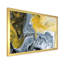 Noir noir, blanc et marbre abstrait II - peinture sur toile-67232098-67232094