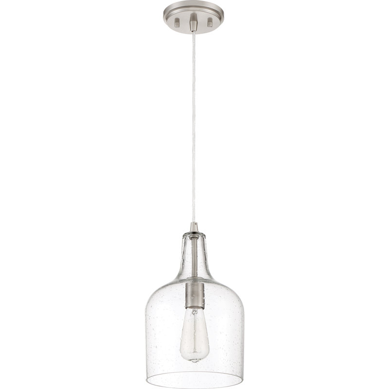 Hashimoto 1 - Light Brushed Nickel Single Pendant