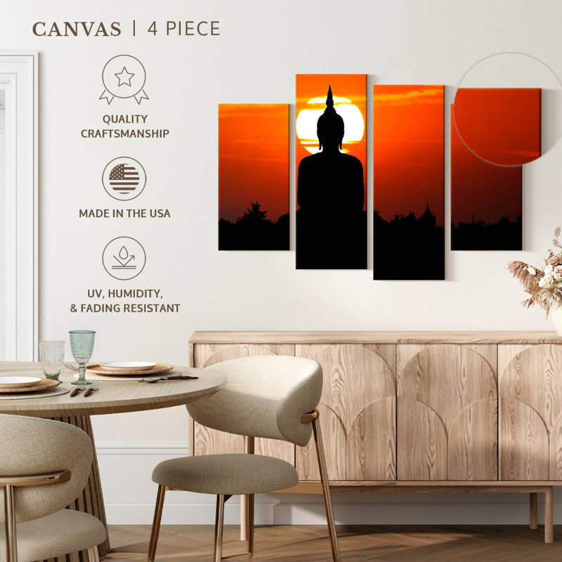 Kerrick Giant Buddha Silhouette, 54'' H x 84'' W