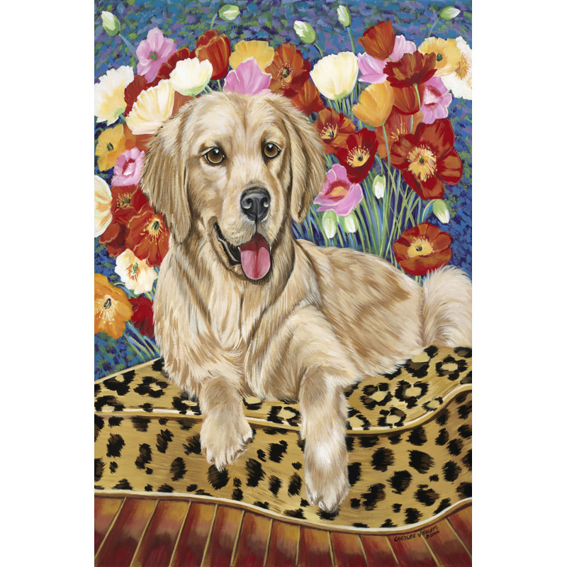Golden Boy Retriever by Carolee Vitaletti - Wrapped Canvas Painting, 46cm H x 30cm W x 3.8cm D