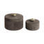 Sagebrook Home 2-Pieces Harare Suede Boxes With Stone Knob, Gray