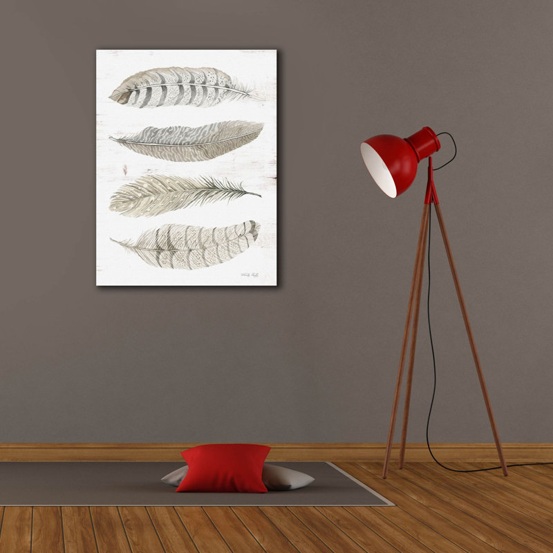  «Feather Quad» par Cindy Jacobs, art mural sur toile, 26 po x 34 po