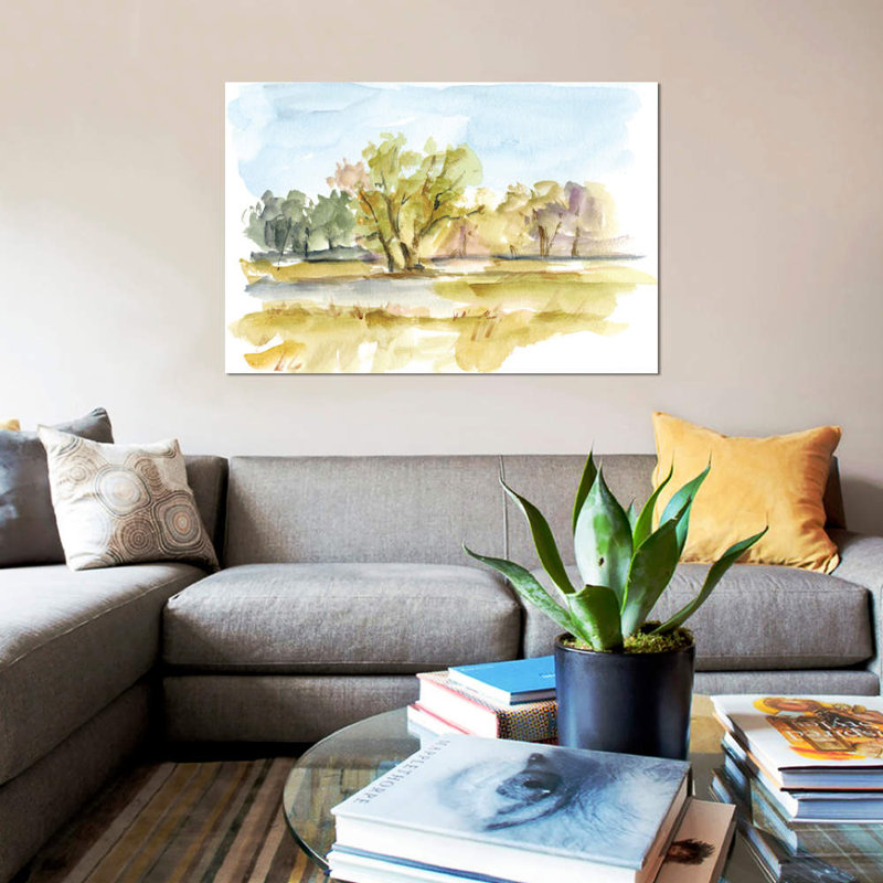 « vibrant aquarelle i », reproduction de peinture à l’aquarelle sur toile, H 8 po x l 12 po x P 0,75 po, Toile tendue