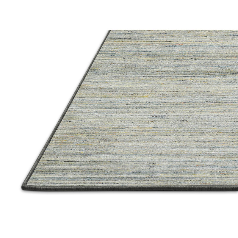 Tapis contemporain gris, Rectangle 5 pi x 7 pi