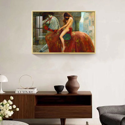 «Famous» par John Collier - reproduction de cadre photo sur métal