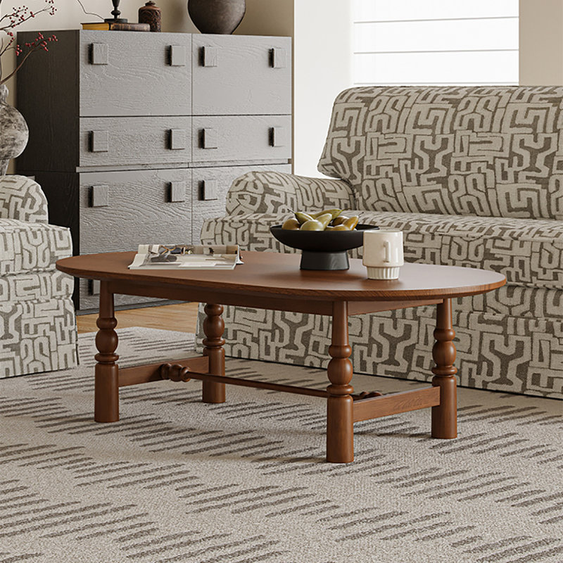Table basse American American, Brun