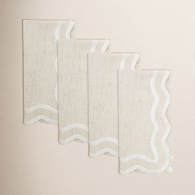 Scalloped Cotton Napkin