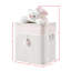 Rangement pour jouets pliable rose / crème pliable tissé pour enfants avec doublure et poignées - Sleepy Teddy Bear