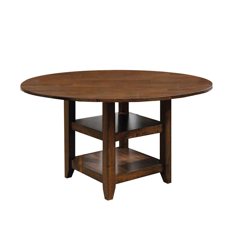 Saedi Wooden Round Counter Height Dining Table
