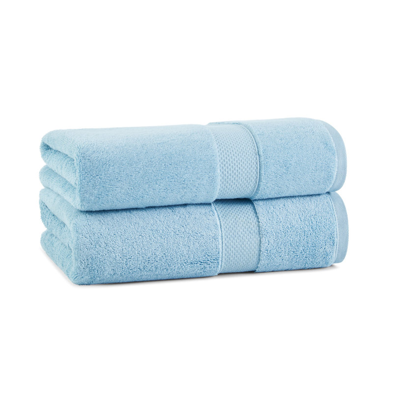Standard Cotton Bath Towel 30x54 (2/Pack), Pool Blue