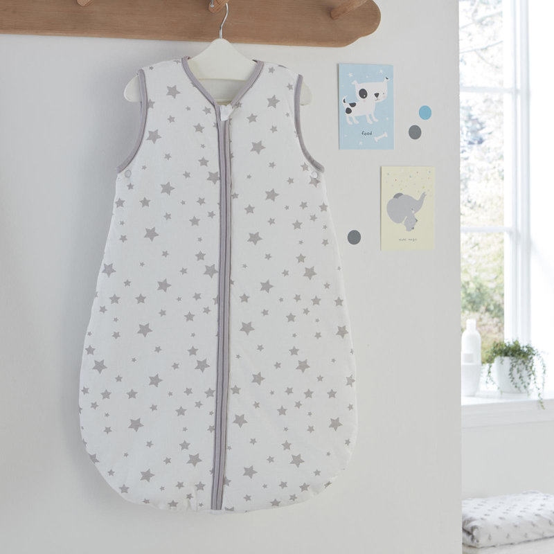 100% Cotton 2.5 TOG Swaddle, Grey, 50cm W x 90cm L