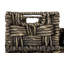 Ensemble de 3 paniers à basketweave à damier rectangulaire 3 pièces