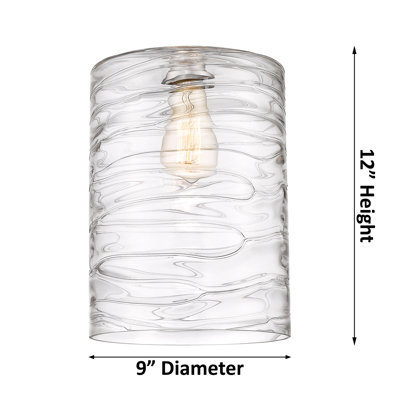 Luminaire suspendu cylindrique à 1 lumière Malcolm