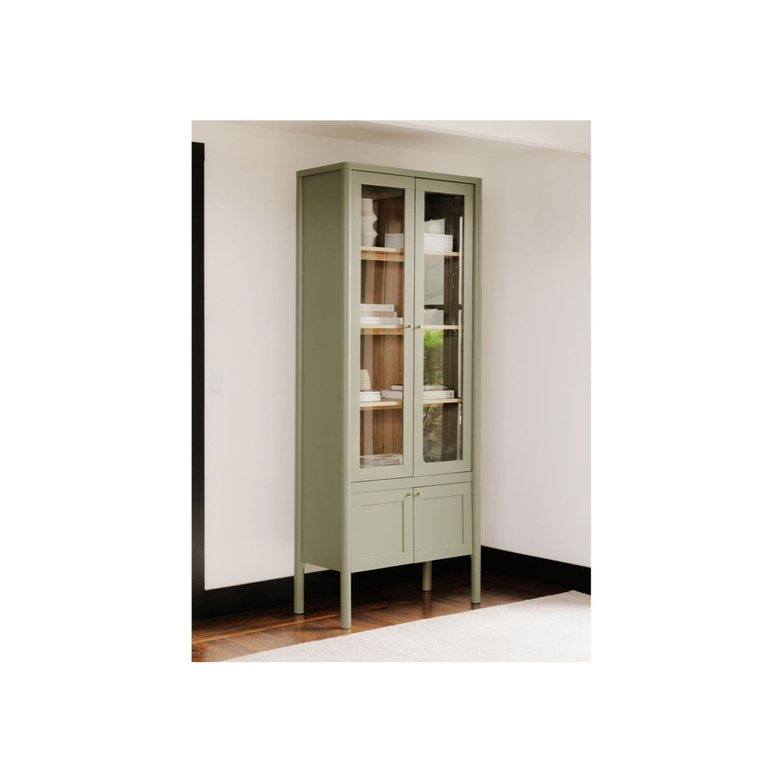 2-Door Storage Cabinet, Green