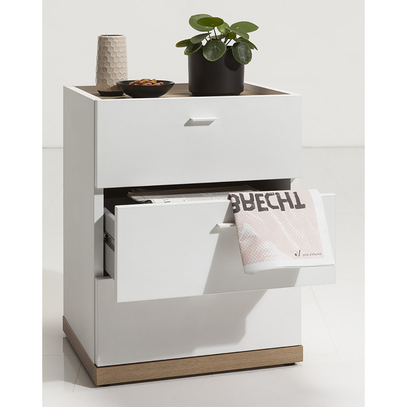 Passacoer 50cm W Particle Board / Chipboard Bedside Table