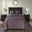 Courtepointe mauve pour lit double / grand lit - Rembourrage en coton prélavé pour une nuit de sommeil