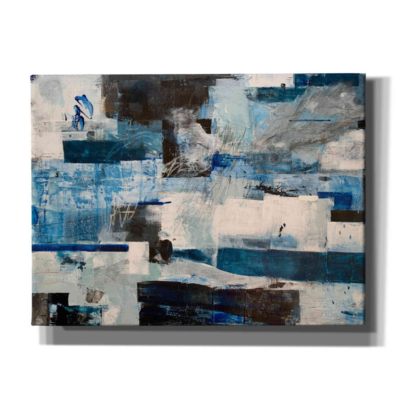 "Becoming" par Julie Weaverling - peinture sur toile tendue, H 12 po x l 16 po x P 0,75 po