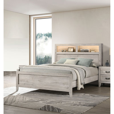 Lit simple avec lit simple et tablettes contemporaines