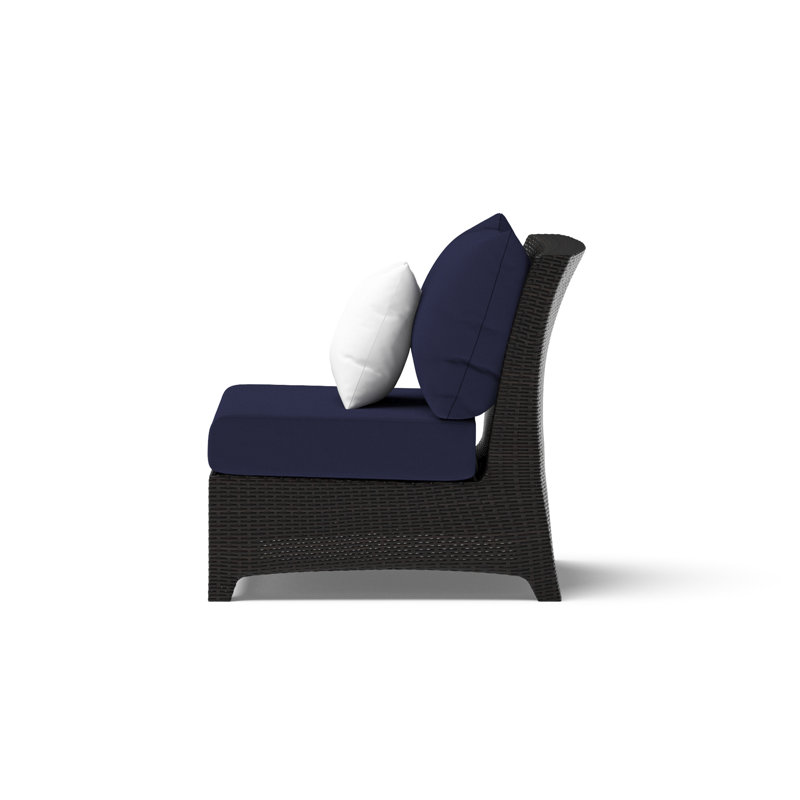 Deco Modular Armless Chair with Cushion