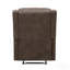 Fauteuil inclinable en microfibre brun rembourré 1pc