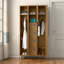 Casiers de rangement en métal H 72 po avec 10 portes et tringle, casiers pour employés industriels avec 2 grandes et 8 petites portes pour salle de gym, école, bureau, assemblage requis-111134962