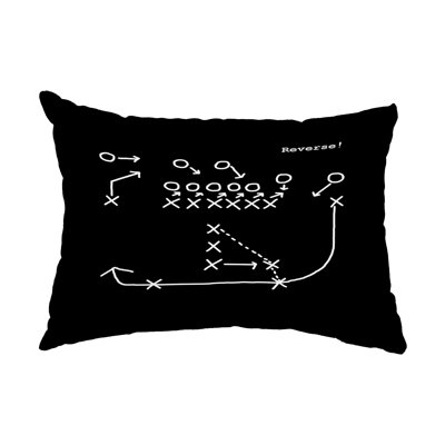 E By Design Outdoor Rectangular Pillow Cover & Insert In Black