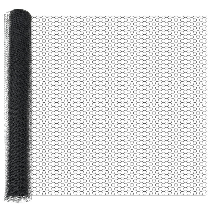 Hexagon Fence Steel, Green, 100cm H x 1000cm W