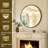20-Inch Black Round Wall Mirror Circle Bathroom Mirrors For Over Sink, Entryway, Living Room, Vanity-719814104-719814105
