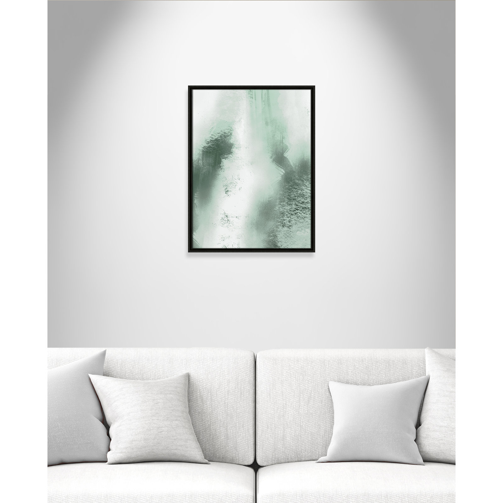 Quietude Smudges I Print by Marcus Prime, 19.5'' W x 25.5'' H, Espresso Floater