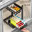 Pull-Out Kitchen Sink Organizer With Adjustable Height, Multi-Functional Spice Rack For Under Cabinet Storage