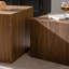 Ensemble de 2 tables basses gigognes noyer-121069824