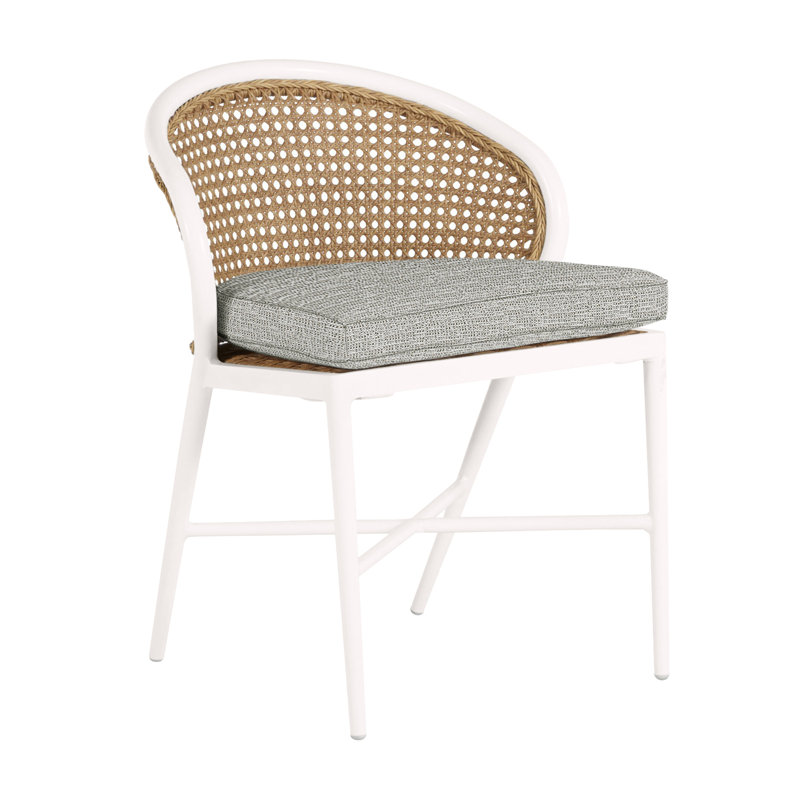 Havana Side Chair, Chalk, Welt, Tweed Toffee