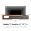 Meuble télé rustique en bois massif de 78,74 po à 98,42 po Rustic