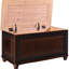 Commode à tabac profonde ornée avec un grand espace intérieur et des accents élégants